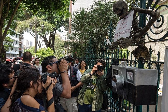 protesta periodistas asesinados