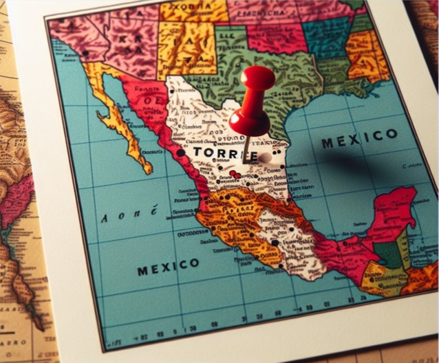 MAPA DE MEXICO TORREON NEARSHORING