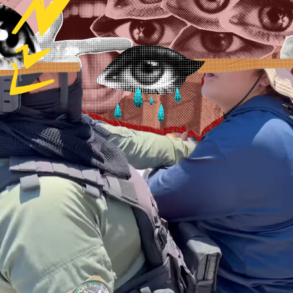 Collage represión policial