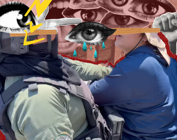 Collage represión policial