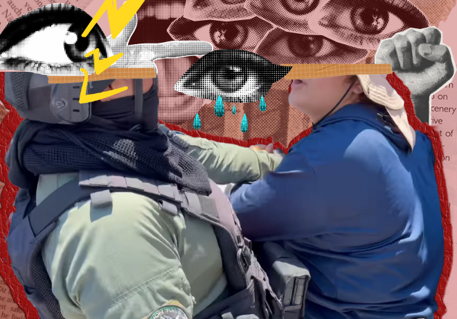 Collage represión policial